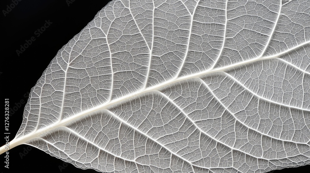 Obraz premium intricate leaf transparent