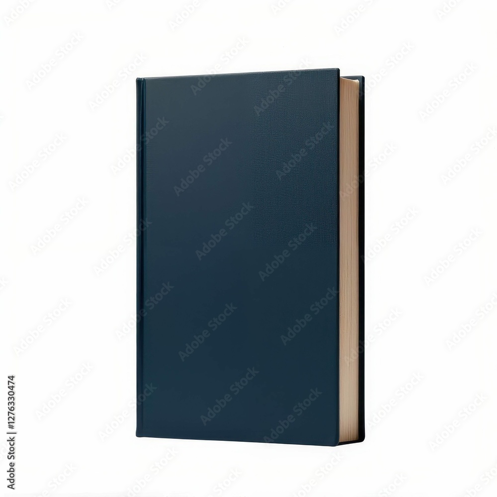 Simple Isolated Blue Hardback Book Close Up with Neutral Background Mockup for Design Templates Simple Isolated Blue Hardback Book Close Up with Neutral Background Mockup for Design Templates