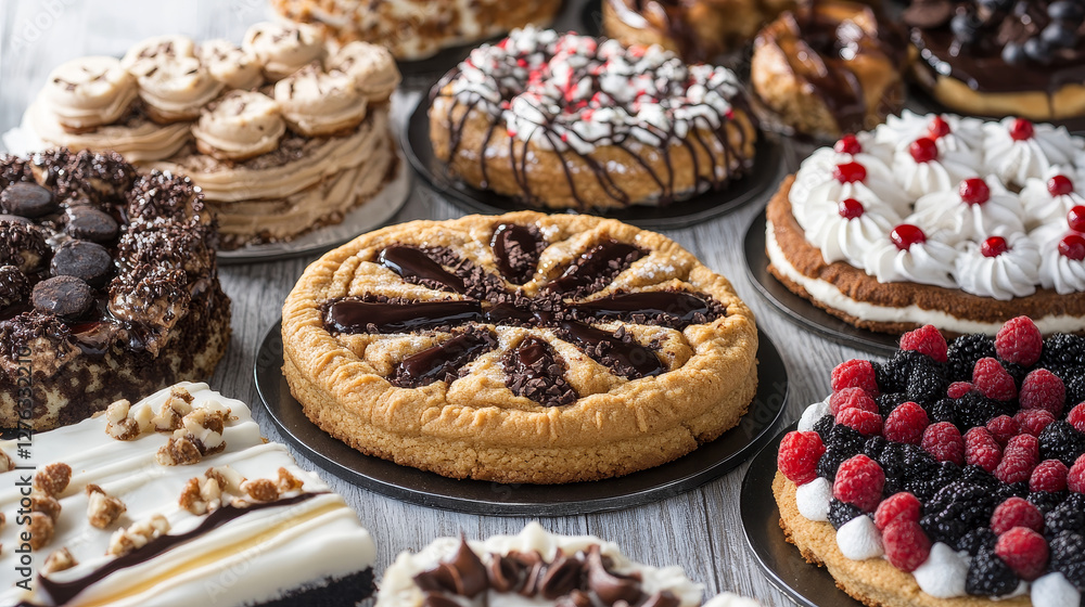 Different cookie homemade breakfast bake cakes isolated and tasty snack biscuit pastry delicious sweet dessert bakery eating vector illustration. Different cookie homemade breakfast bake cakes isolated and tasty snack biscuit pastry delicious sweet dessert bakery eating vector illustration.