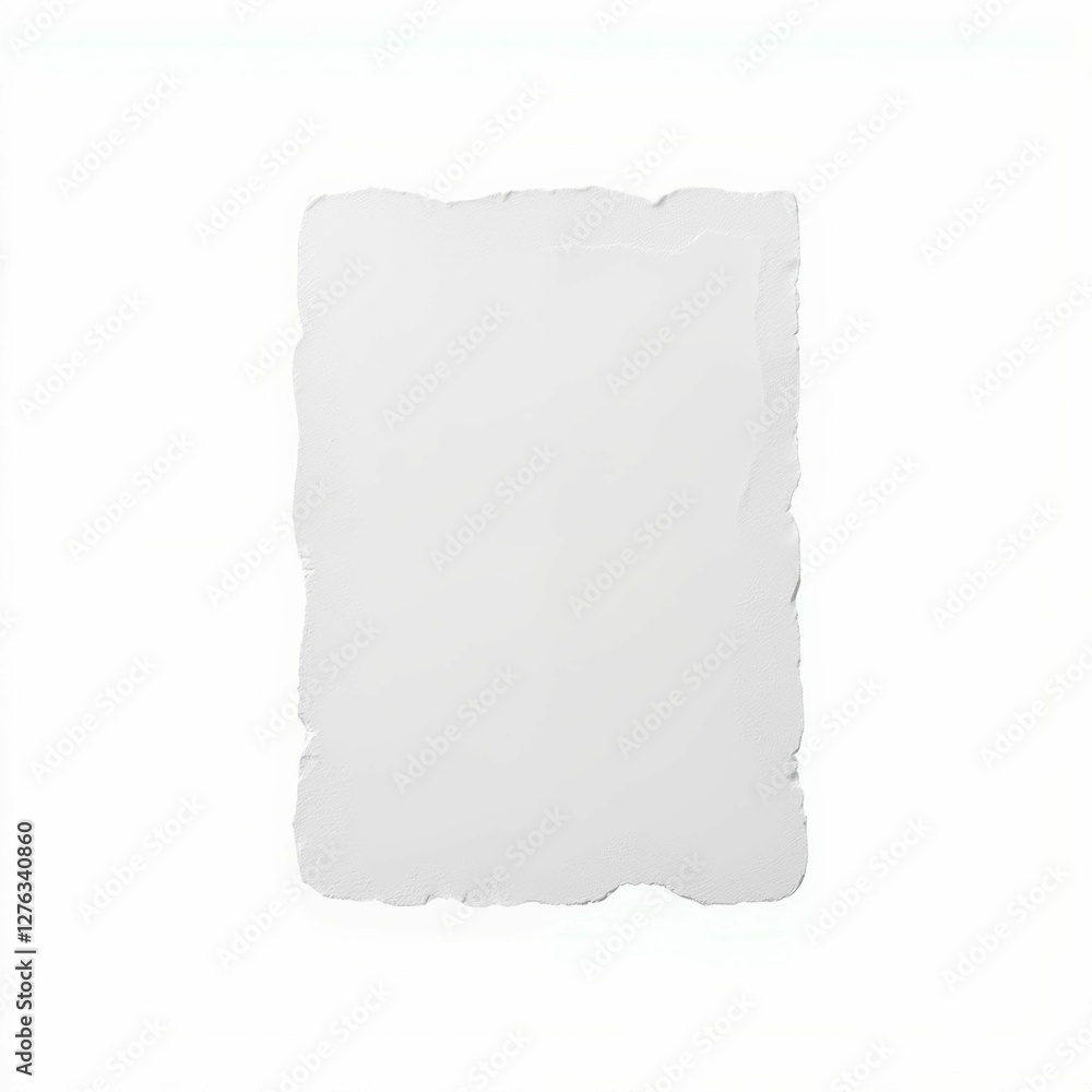 Pristine Blank Sheet of Paper Exhibiting Delicate Texture Against a Clean White Background Pristine Blank Sheet of Paper Exhibiting Delicate Texture Against a Clean White Background