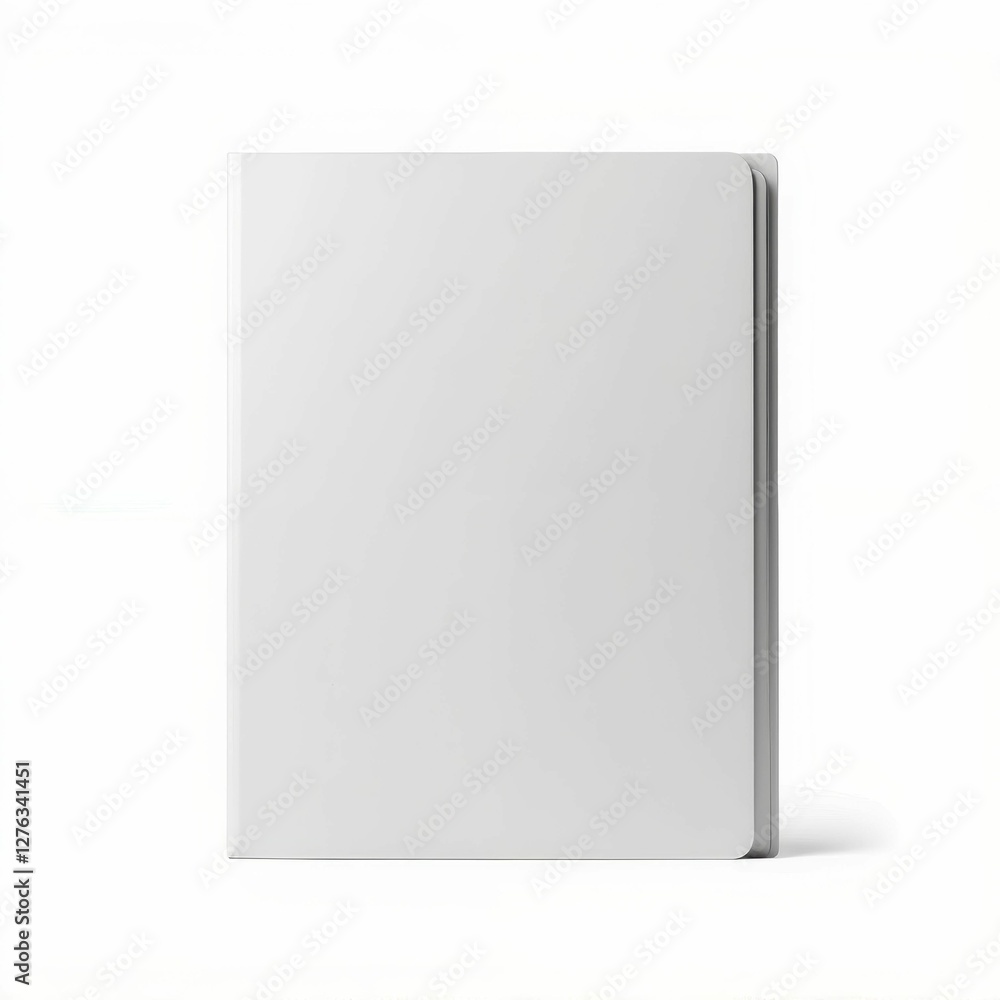 Blank White Hardcover Book Mockup for Creative Design Presentation and Artistic Showcase of Literature Blank White Hardcover Book Mockup for Creative Design Presentation and Artistic Showcase of Literature