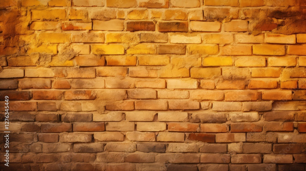 Fototapeta premium weathered color brick wall