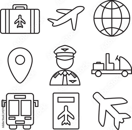 nine Plane icon packs that you can use for your work