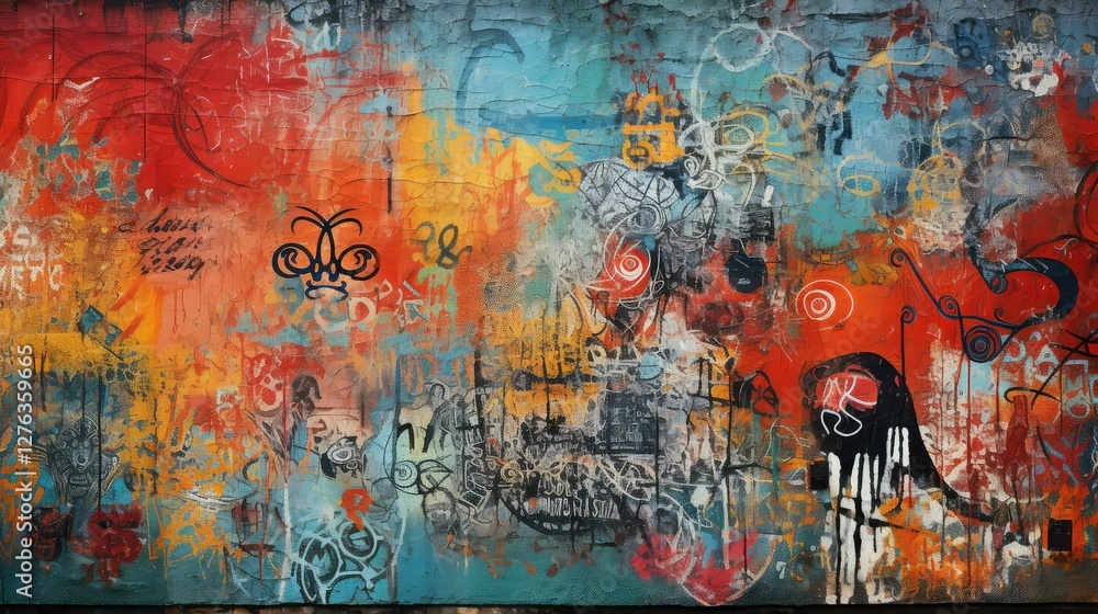 Fototapeta premium defiance grunge wall