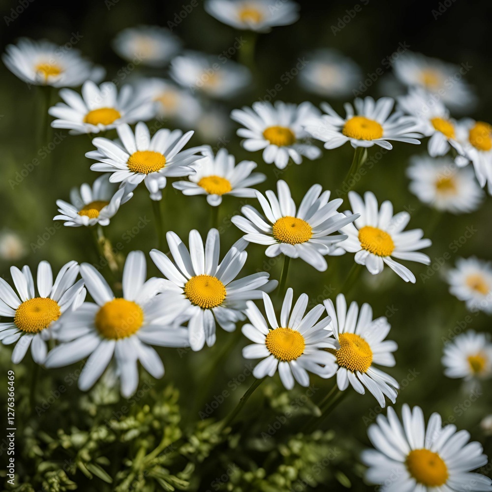 Fototapeta premium daisies in a garden