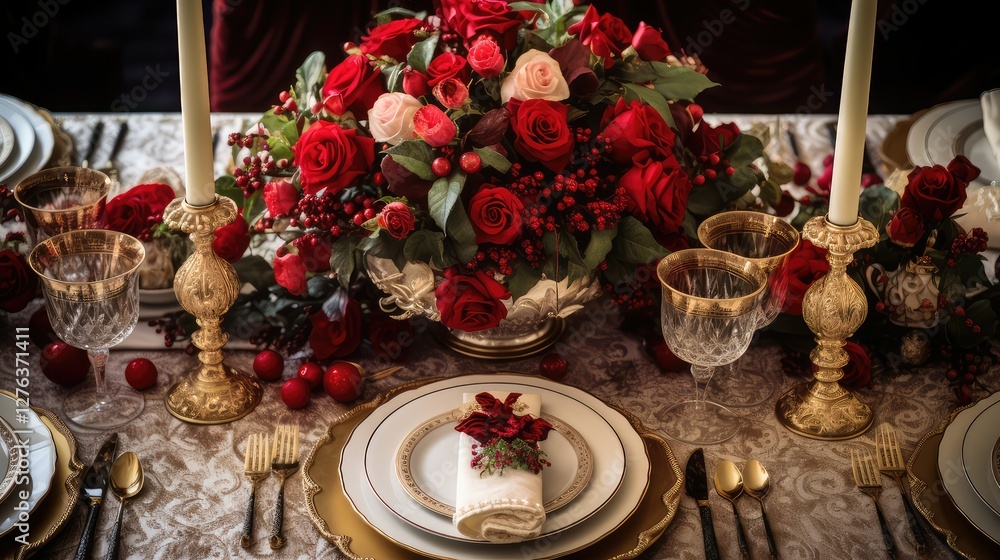 plates holiday table top view plates holiday table top view