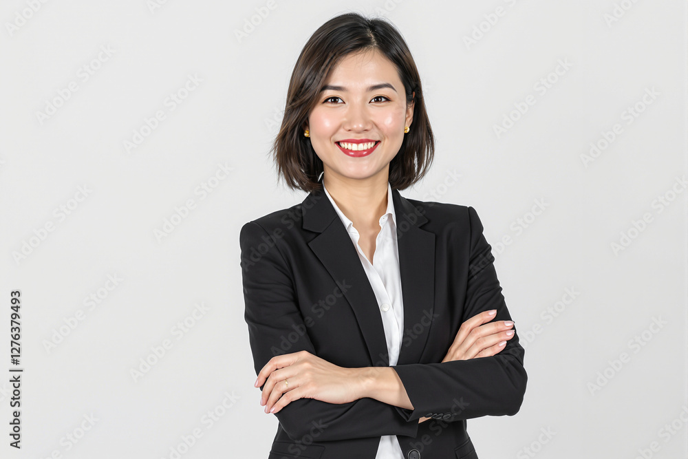 Confident Chinese Businesswoman in Professional Attire Confident Chinese Businesswoman in Professional Attire