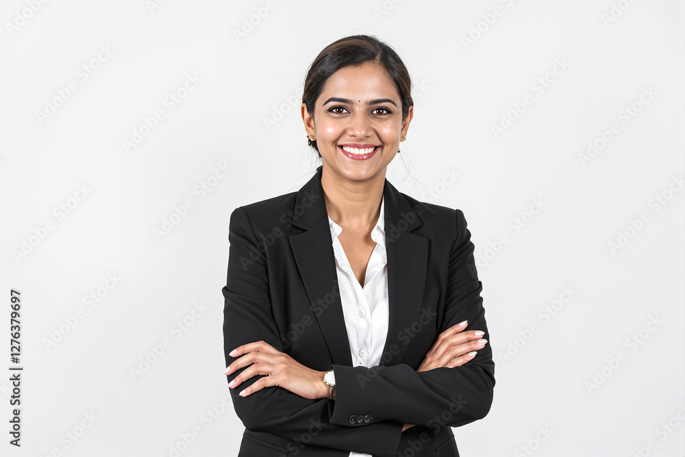 Confident Indian Businesswoman in Professional Attire Confident Indian Businesswoman in Professional Attire