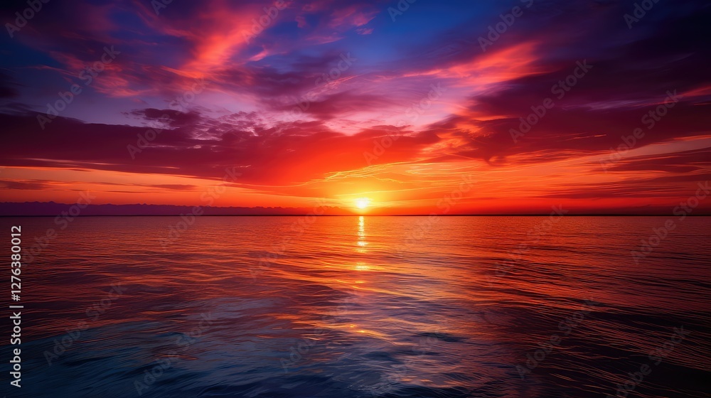 Fototapeta premium horizon sun fire