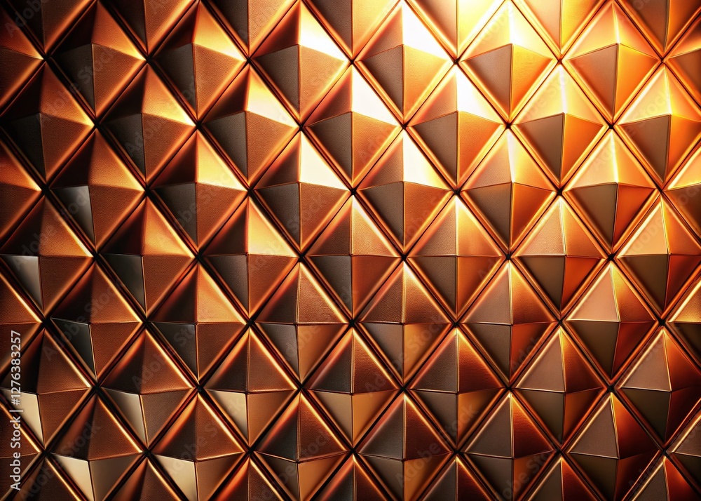 Warm Copper Geometric Diamond Pattern Stock Photo - Rich Gradient Texture Background Warm Copper Geometric Diamond Pattern Stock Photo - Rich Gradient Texture Background
