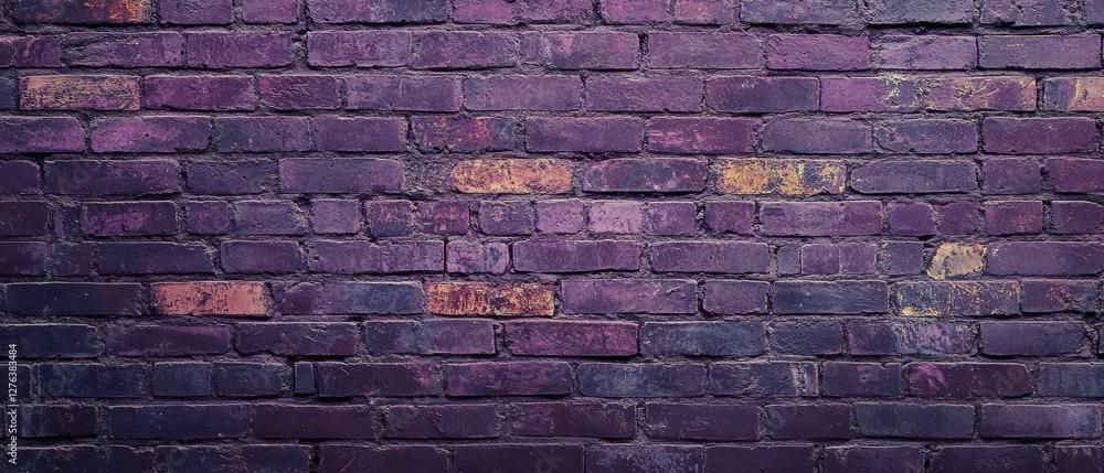 Aged plum brick wall with faint distress marks, vintage minimal feel Aged plum brick wall with faint distress marks, vintage minimal feel