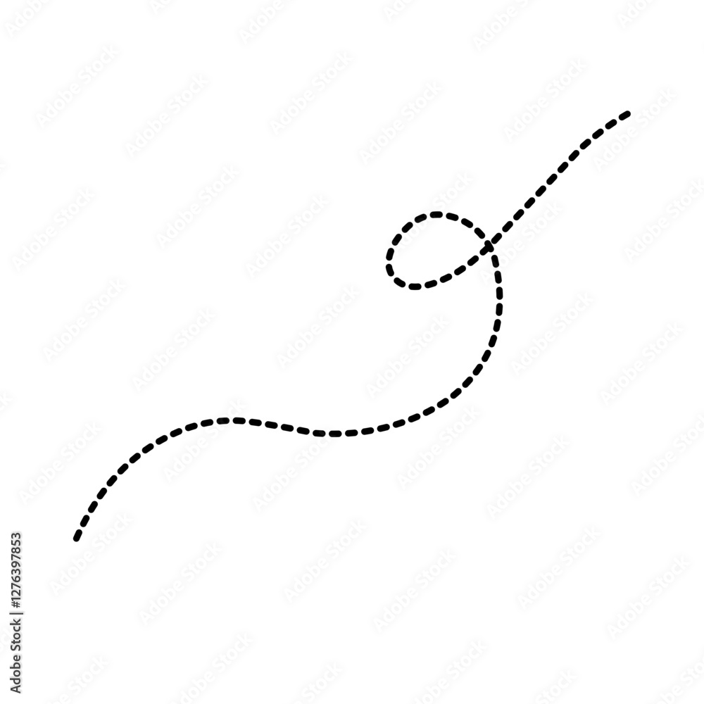 Simple bee trail line Simple bee trail line