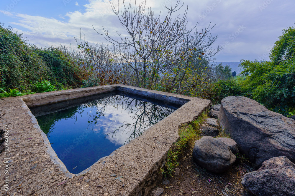 Ein Aya Spring, in the Golan Heights