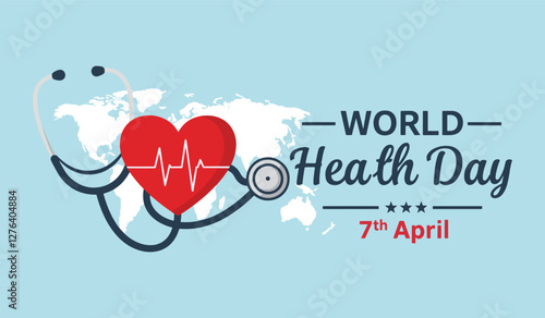 heart with stethoscope
