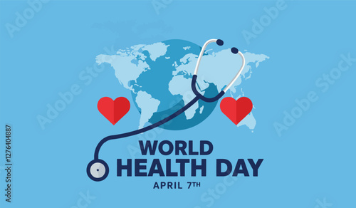 world heath day vector illustration