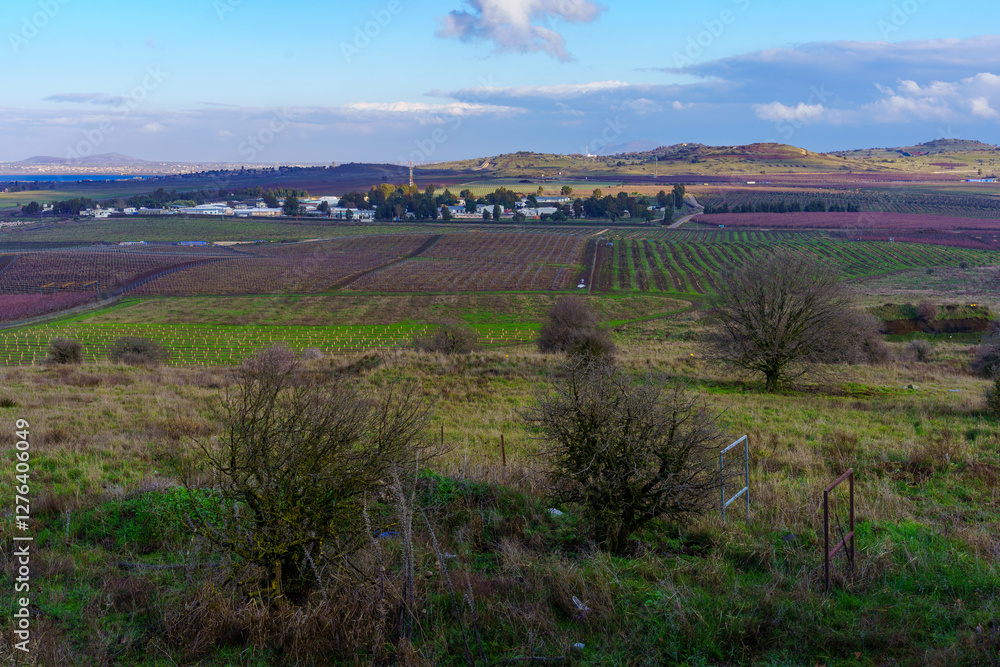 Countryside and landscape in the Golan Heights