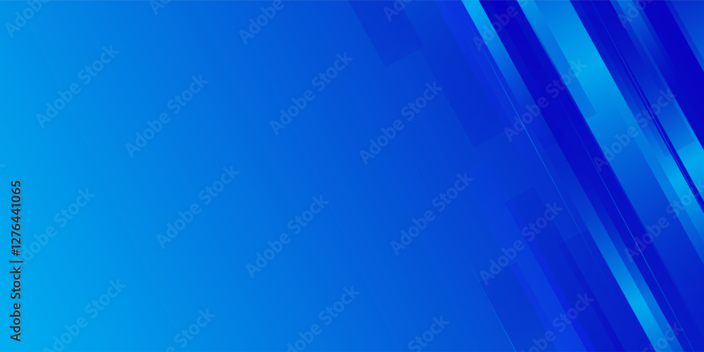 Obraz premium Abstract blue background with diagonal lines. Dynamic shapes composition. Vector illustration eps10