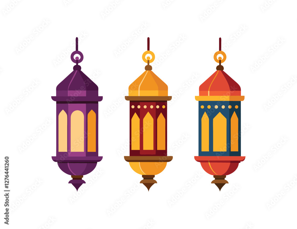 Obraz premium Ramadan Lantern set 