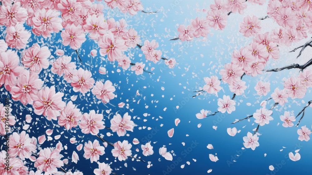 Beautiful cherry blossom flower at full blooming in Spring. Beautiful cherry blossom flower at full blooming in Spring.
