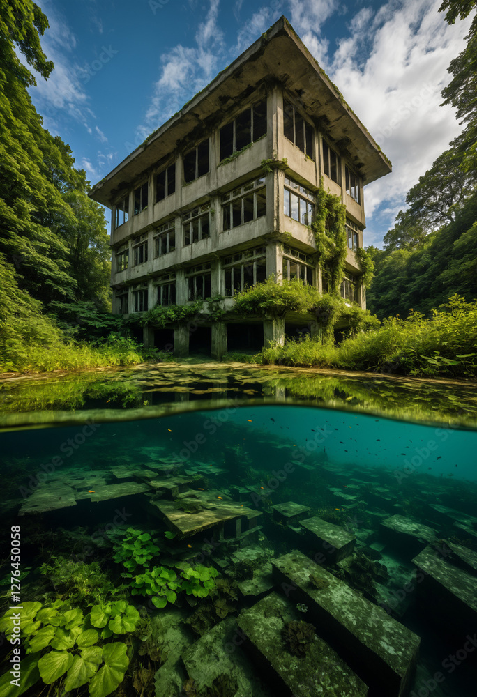 Fototapeta premium tropical resort in the jungle