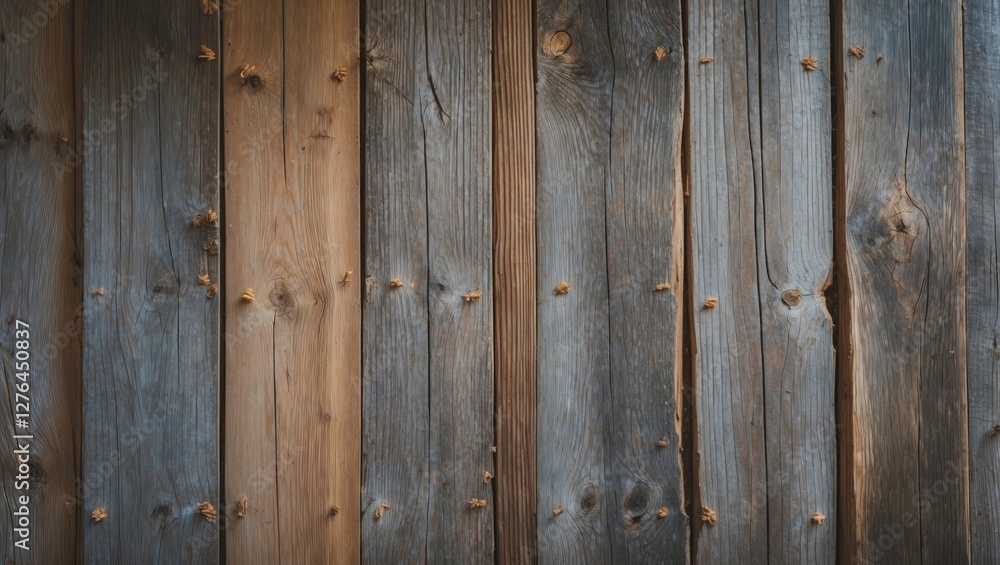 Textured wooden planks wall with a mix of different tones and natural imperfections in a rustic style background Textured wooden planks wall with a mix of different tones and natural imperfections in a rustic style background