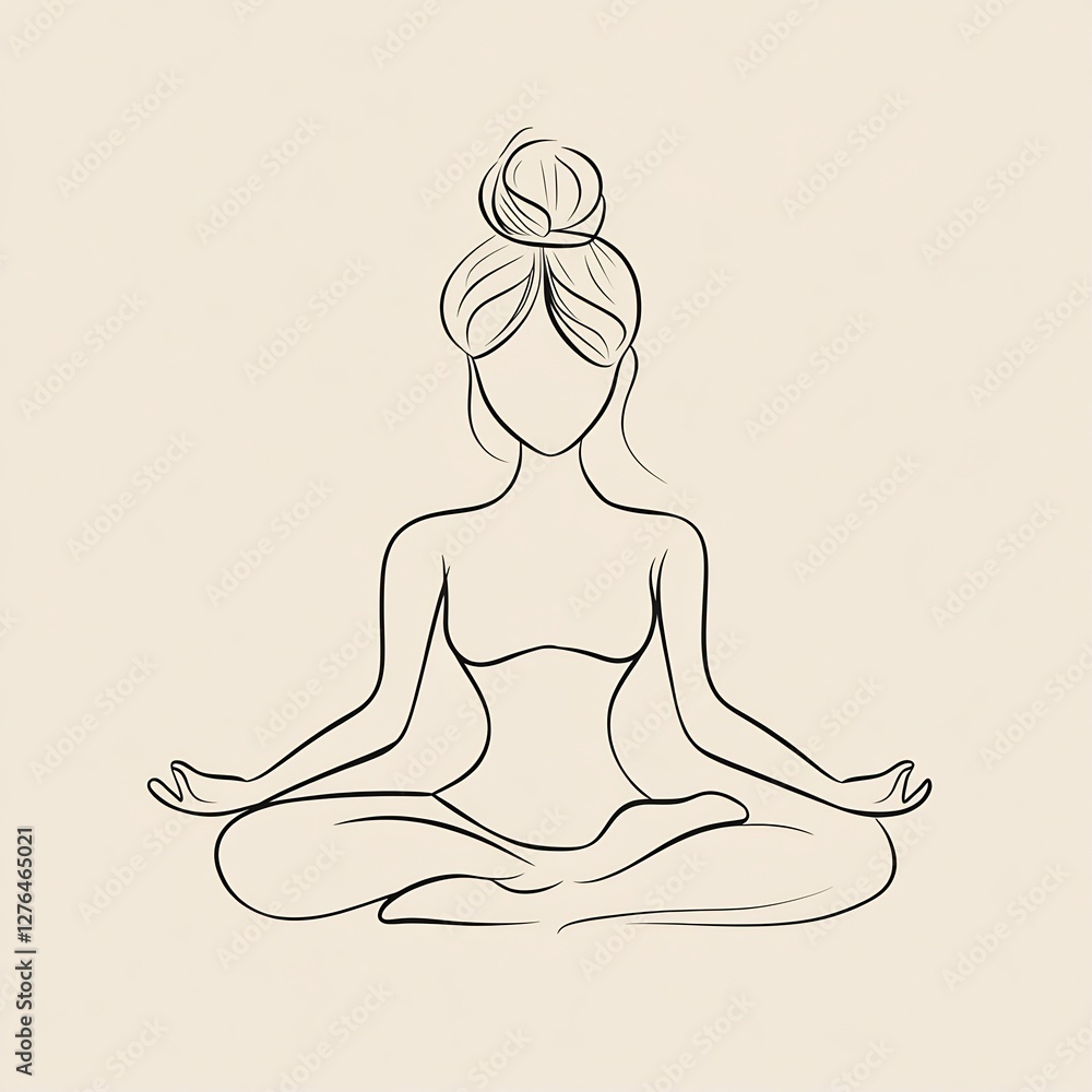 yoga pose in relaxed sketch yoga pose in relaxed sketch
