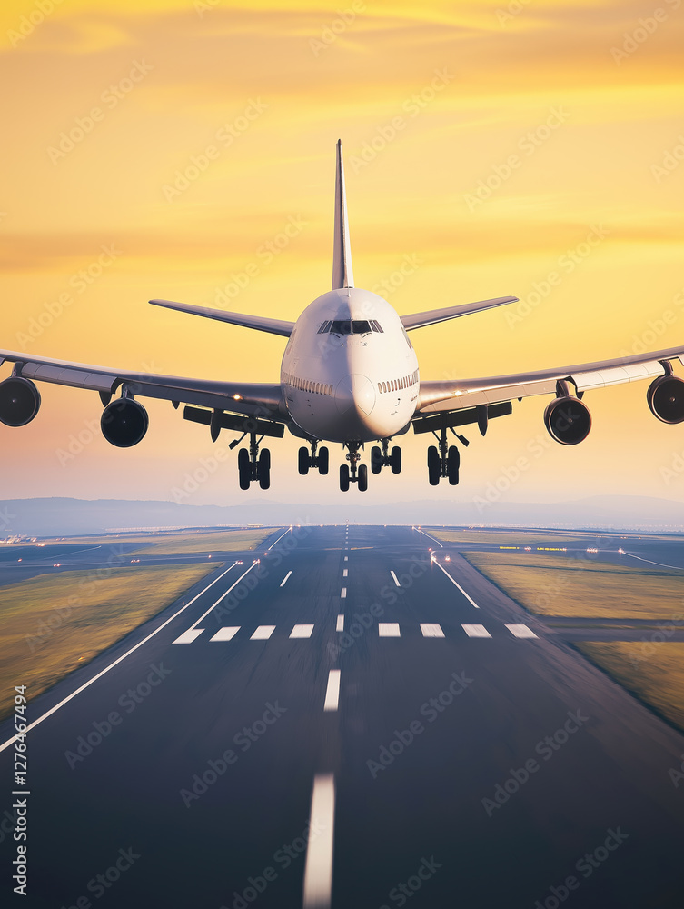 Obraz premium Passagierflugzeug