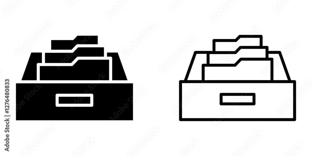Archive icon on white background Archive icon on white background