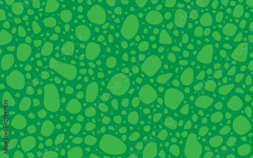 Seamless Green Dinosaur Skin Texture Pattern. Reptile Scales Background