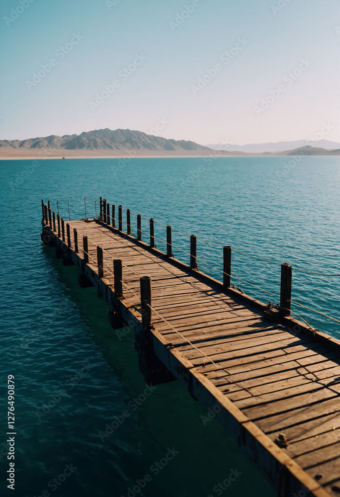 Obraz premium pier at sunset