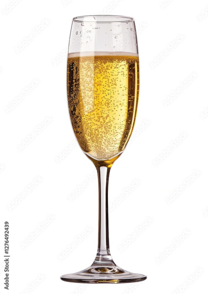 Elegant sparkling champagne flute Elegant sparkling champagne flute