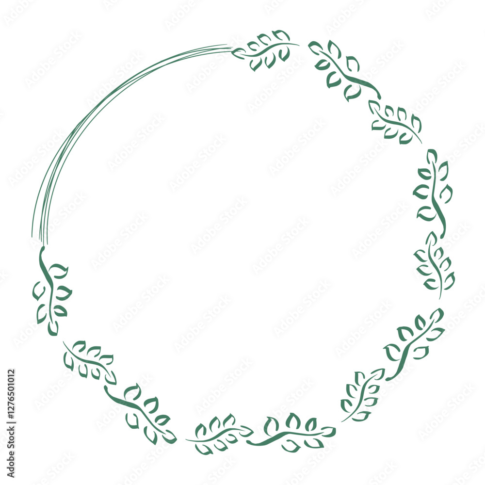 Leaves frame green wedding transparent background Leaves frame green wedding transparent background