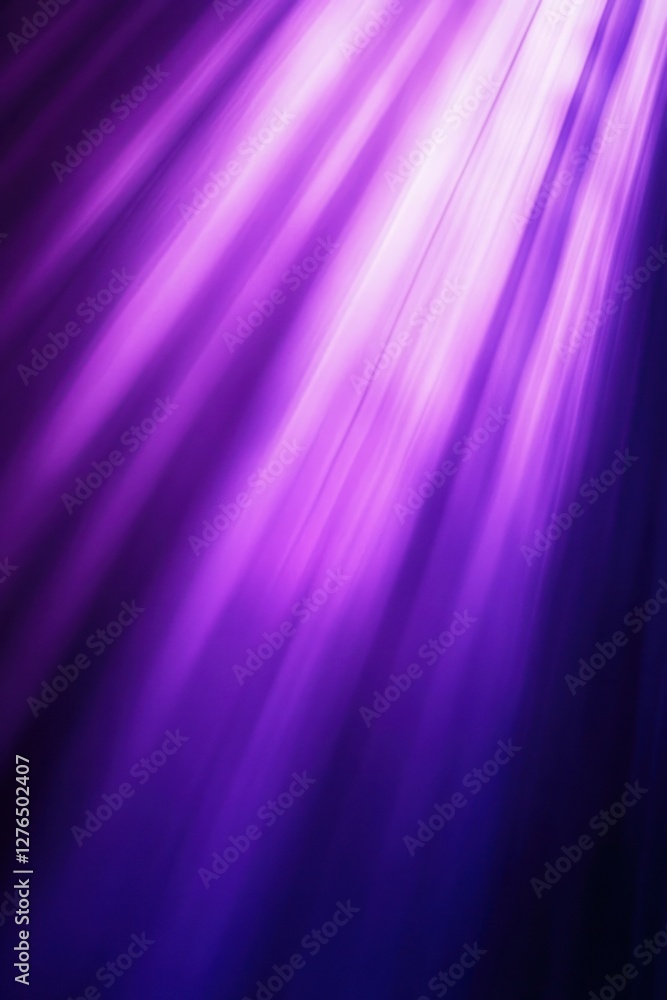 Fototapeta premium Purple Light Rays Illuminating a Dark Background