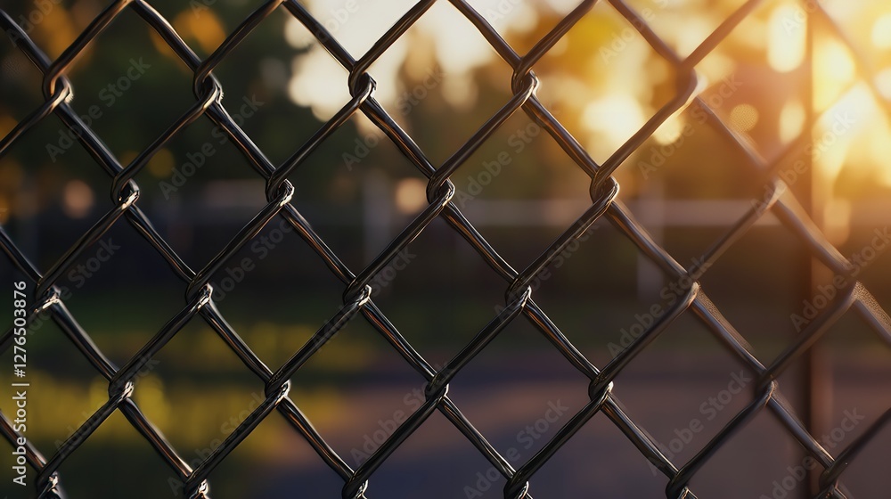 Closeup Chain Link Fence Texture Golden Sunset Background Detailed Metal Wire Mesh Pattern Outdoor Security Barrier grid Closeup Chain Link Fence Texture Golden Sunset Background Detailed Metal Wire Mesh Pattern Outdoor Security Barrier grid