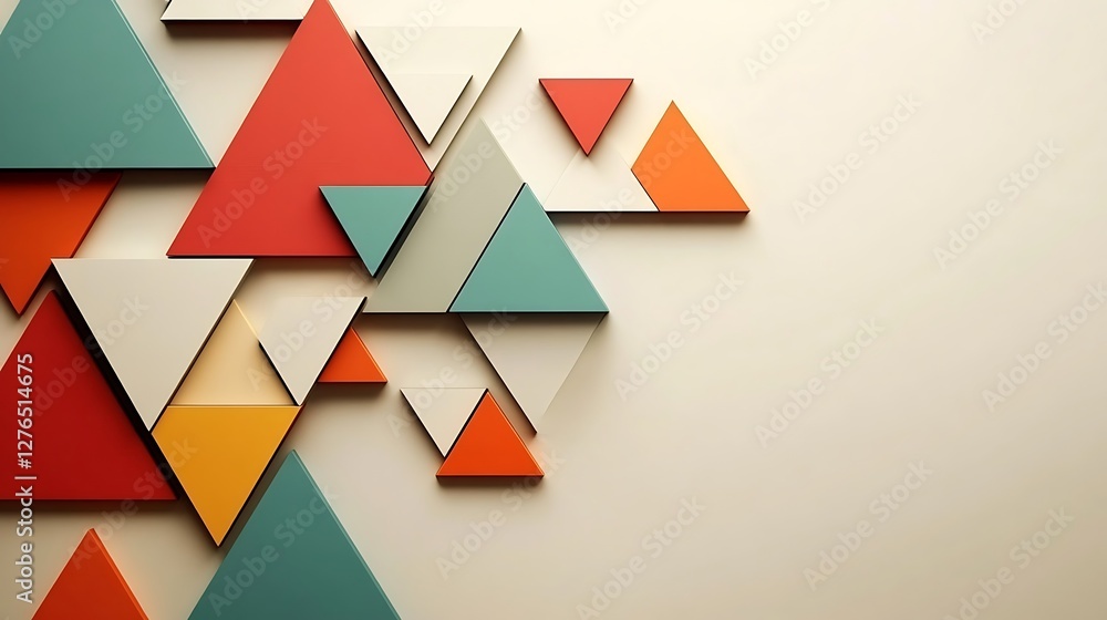 Abstract Colorful Triangle Pattern Design Abstract Colorful Triangle Pattern Design