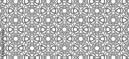 Art Deco Style Abstract Regular Geometric Shapes in Graphic Pattern for Backgrounds