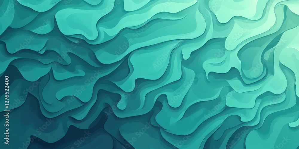 Dynamic Aquamarine Gradient Layers Background for modern design Dynamic Aquamarine Gradient Layers Background for modern design
