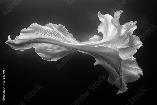 A blooming Easter lily, ele...