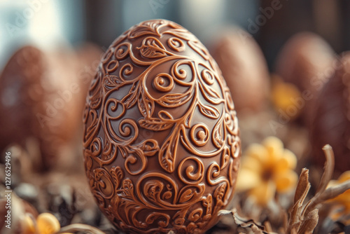 A close-up of a chocolate E...