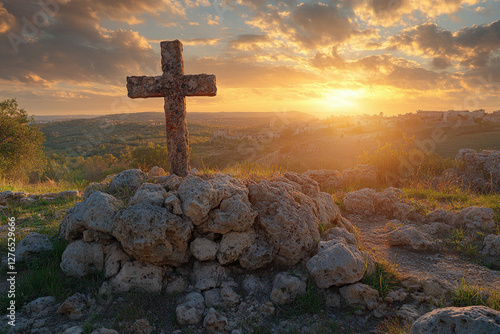A Christian Easter scene, s...