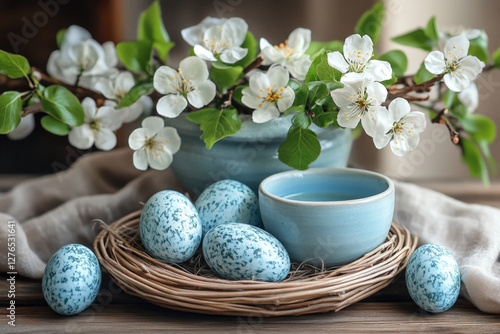 A serene Easter Sunday scen...