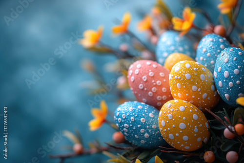 A tree decorated with Easte...