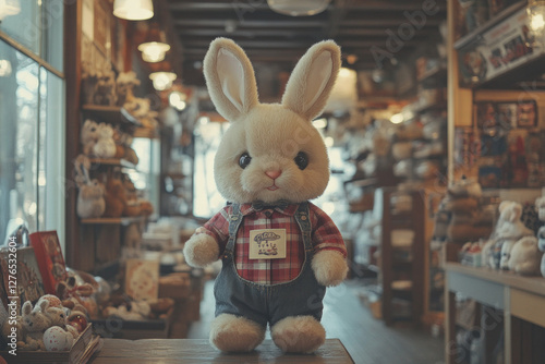 A vintage-style Easter bunn...