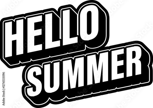 Hello Summer, Lettering Ban...