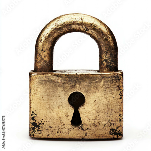 Open Padlock Isolated