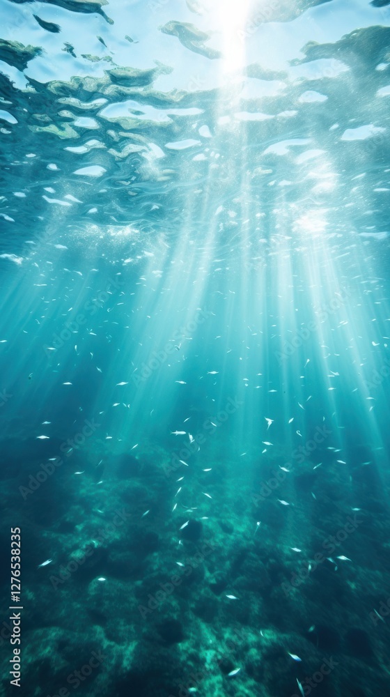 Obraz premium Underwater ocean backgrounds outdoors.