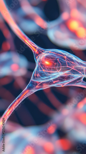 Принти на полотні Exploring the intricate networks of neural pathways in the human brain