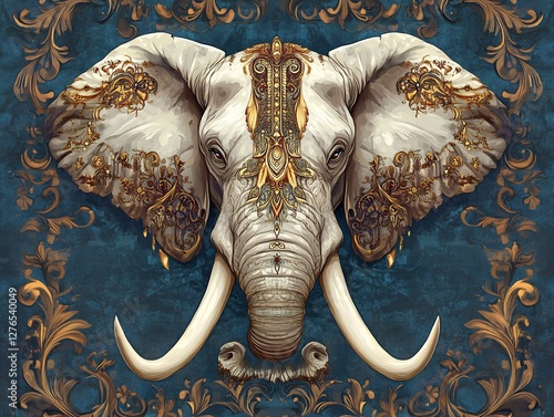 royal decorative elephant artwork photo