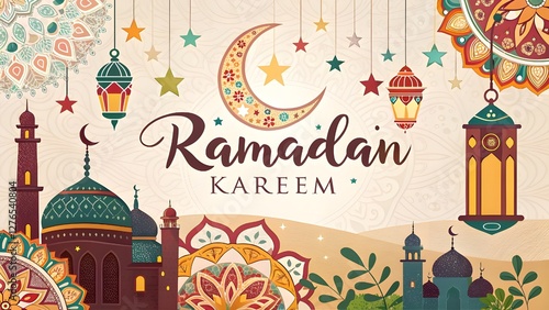 Ramadan Kareem – A Blessed Month of Reflection, Fasting, and Worship, Bringing Light, Peace, and Joy to Every Heart