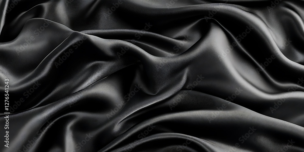 Black Silk Fabric Texture for Design Black Silk Fabric Texture for Design